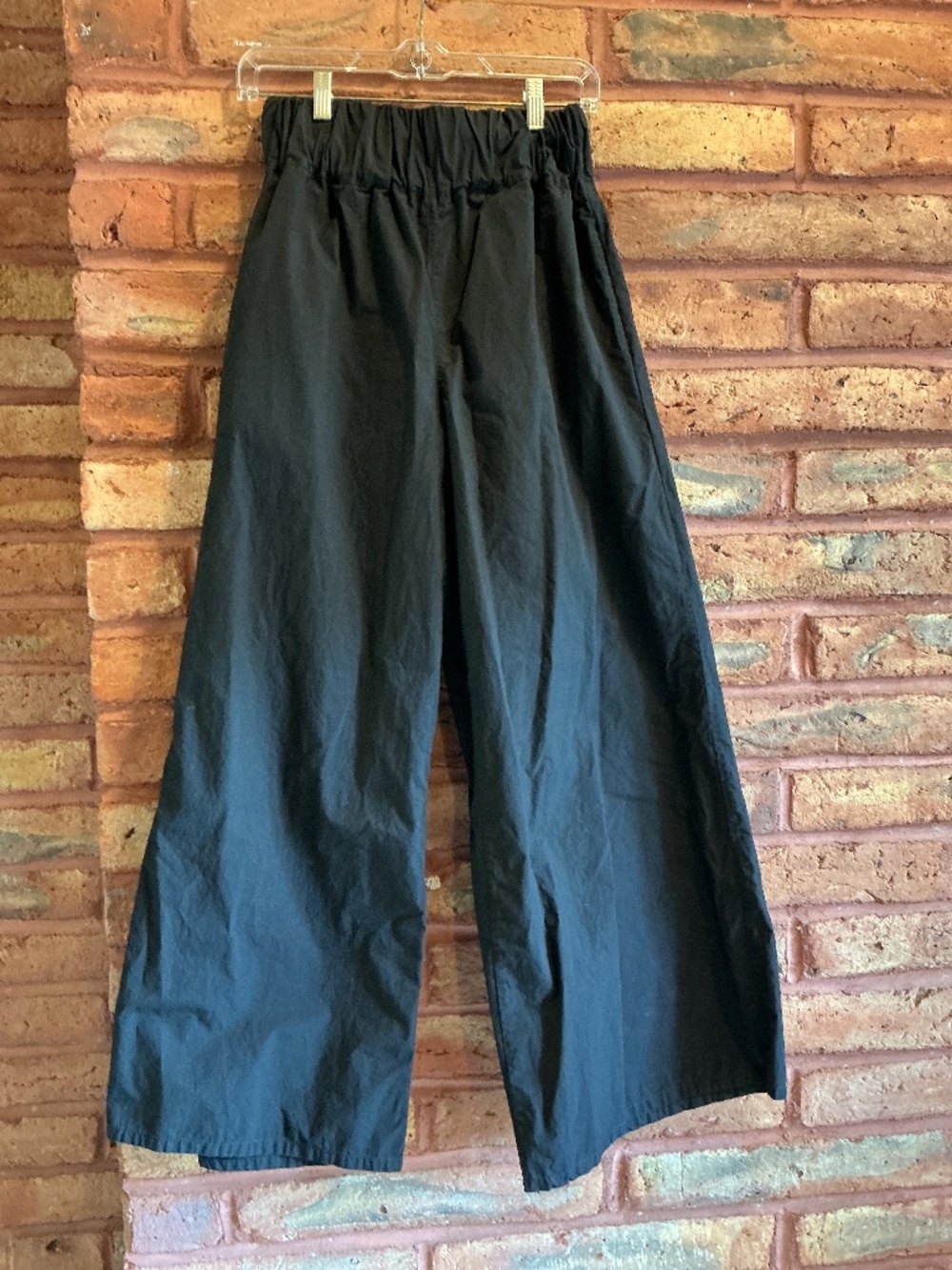 Honest Cotton Black Crinkle Pant